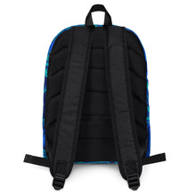 Load image into Gallery viewer, Abstract Print Backpack (Blue Swirl)
