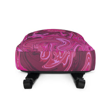 Load image into Gallery viewer, Abstract Print Backpack (Pink Swirl)
