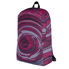 Load image into Gallery viewer, Abstract Print Backpack (Purple Swirl)
