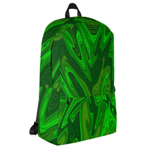 Load image into Gallery viewer, Abstract Print Backpack (Wild Green)
