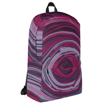 Load image into Gallery viewer, Abstract Print Backpack (Purple Swirl)
