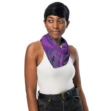 Load image into Gallery viewer, Abstract Print Bandana (Purple/Green)
